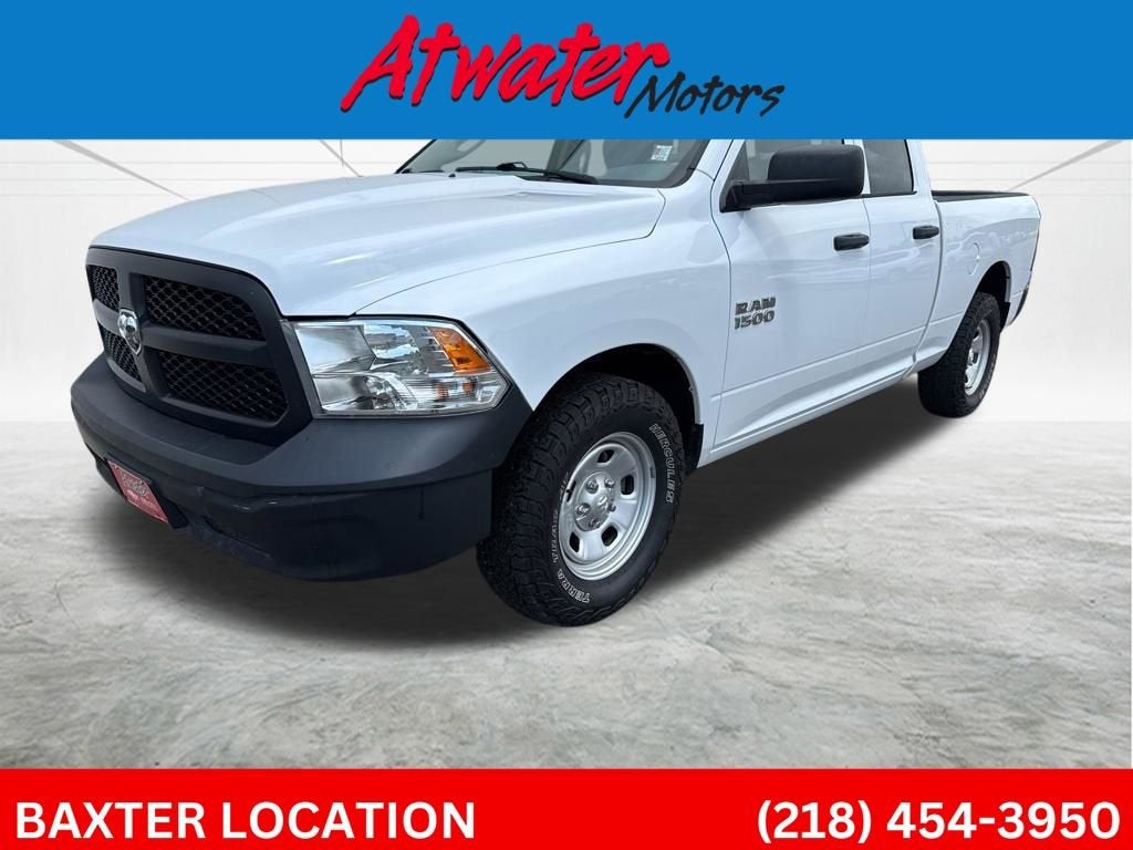 2017 RAM 1500 Tradesman in White — front three-quarter view