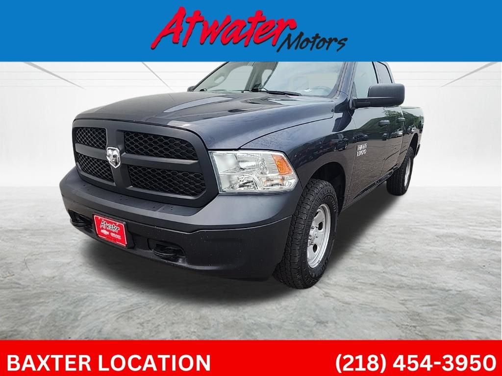 2018 RAM 1500 Tradesman in Black — front three-quarter view