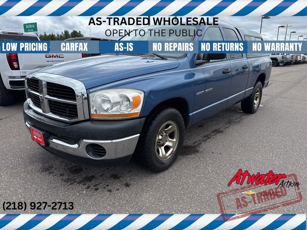 2006 Dodge Ram 1500 ST in Blue — front three-quarter view