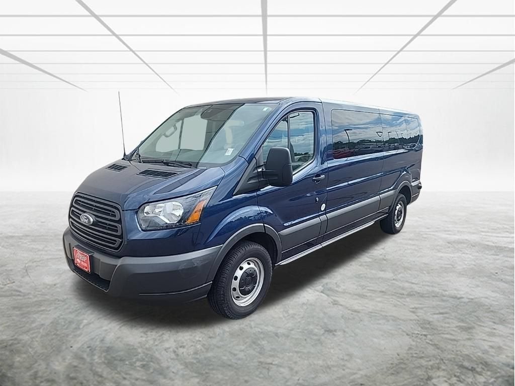 2016 Ford Transit Wagon XL in Blue — front three-quarter view