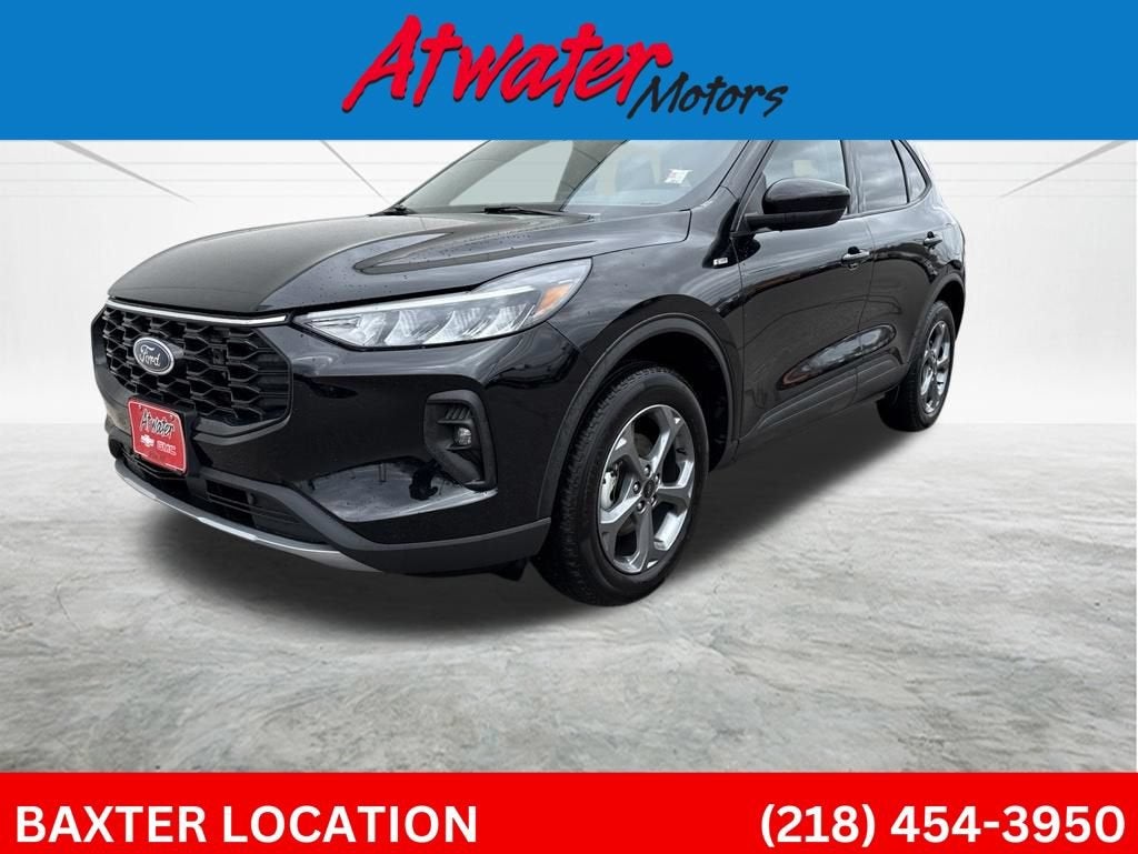 2025 Ford Escape ST-Line Select in Black — front three-quarter view