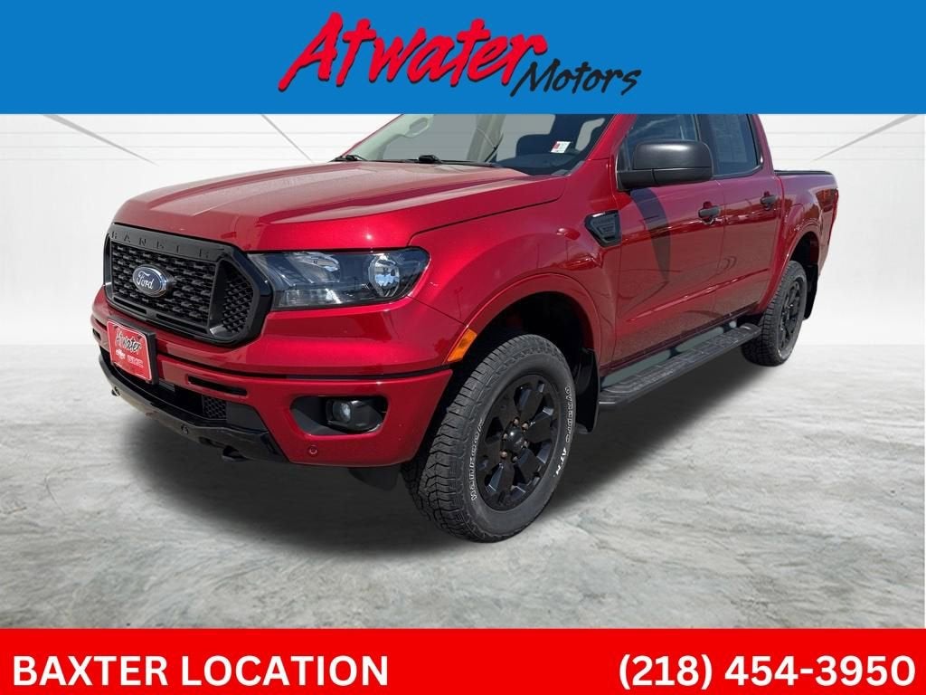 2020 Ford Ranger XL in Red — front three-quarter view