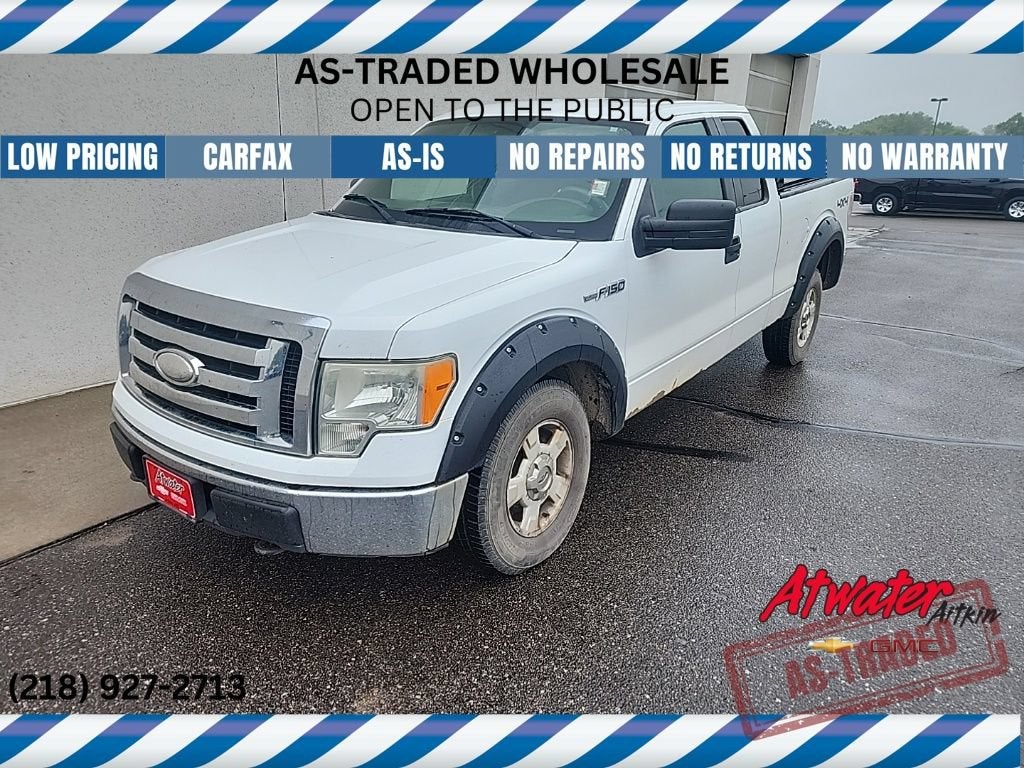 2009 Ford F-150 STX in White — front three-quarter view