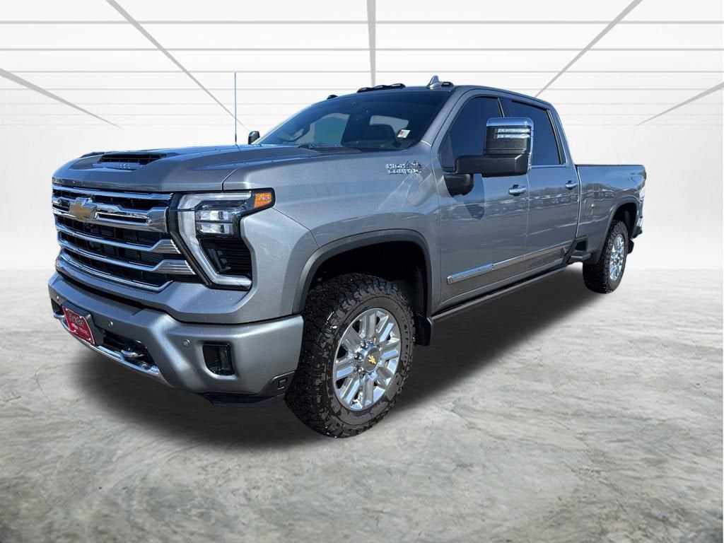 2024 Chevrolet Silverado 3500 HD High Country in Sterling Gray Metallic — front three-quarter view