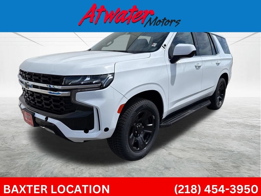 2022 Chevrolet Tahoe FL in Summit White — front three-quarter view