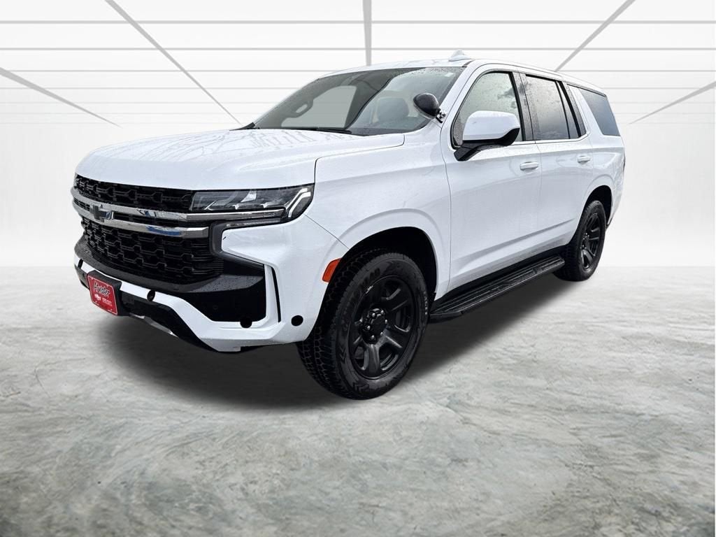 2022 Chevrolet Tahoe FL in Summit White — front three-quarter view