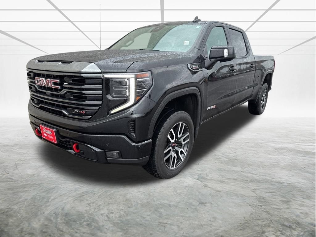 2023 GMC Sierra 1500 AT4 in Onyx Black — front three-quarter view