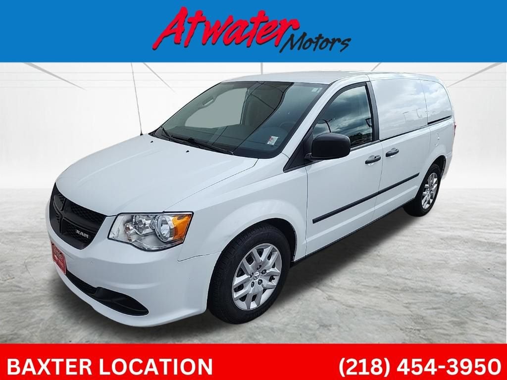 2014 RAM Cargo Van Tradesman in White — front three-quarter view