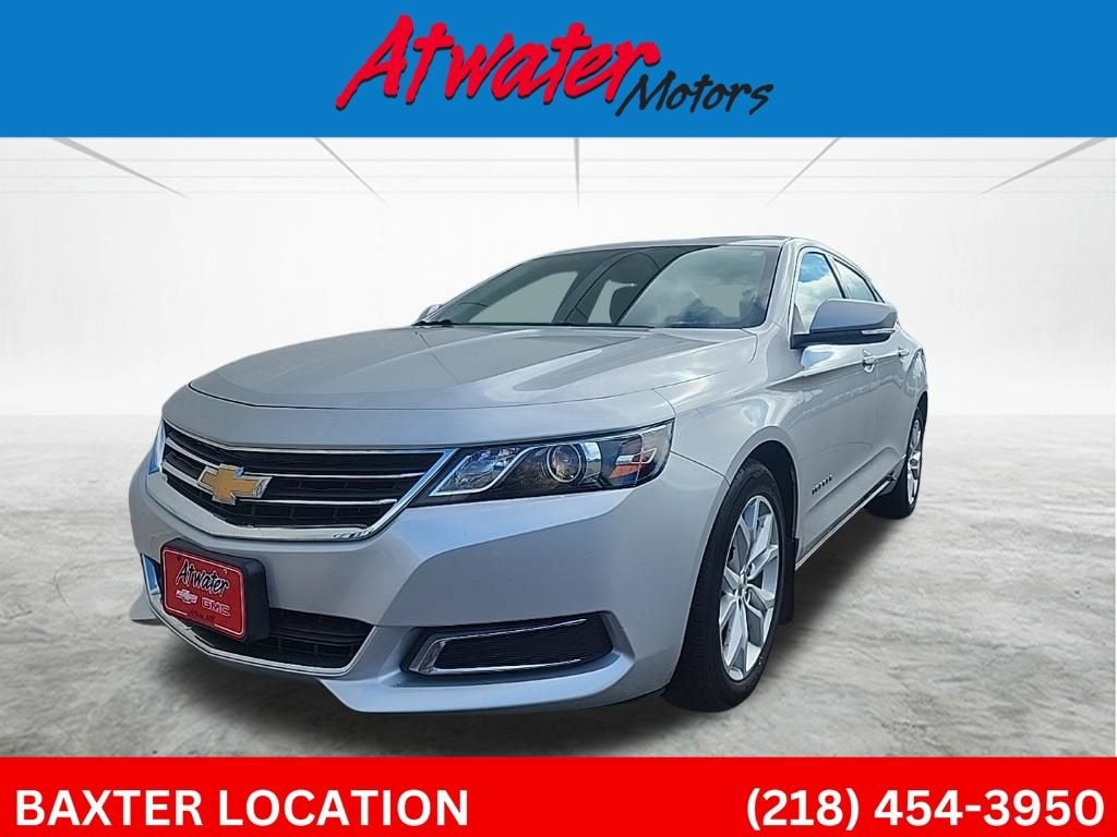 2016 Chevrolet Impala LT in Silver Ice Metallic — front three-quarter view