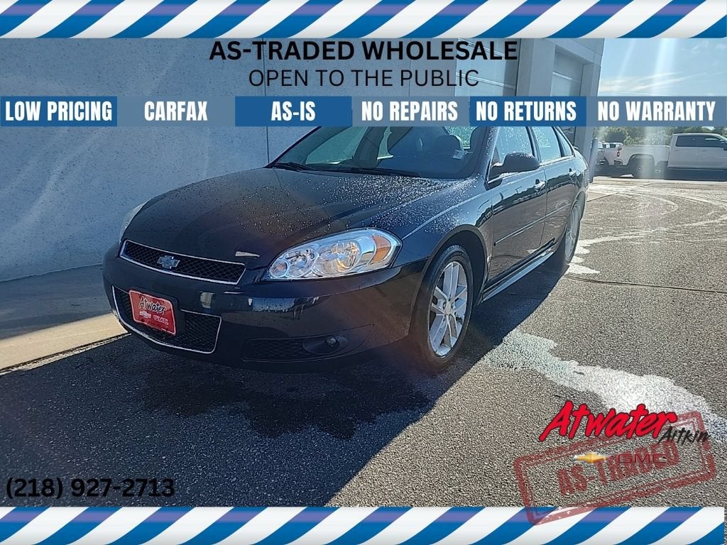 2014 Chevrolet Impala LTZ in Black — front three-quarter view