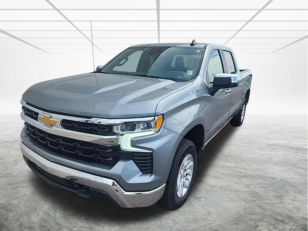 2025 Chevrolet Silverado 1500 LT in Sterling Gray Metallic — front three-quarter view