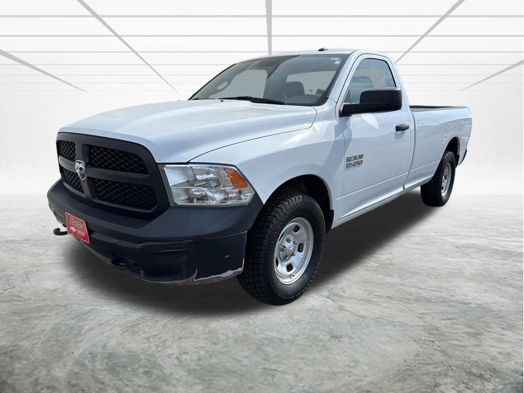 2017 RAM 1500 Tradesman in White — front three-quarter view