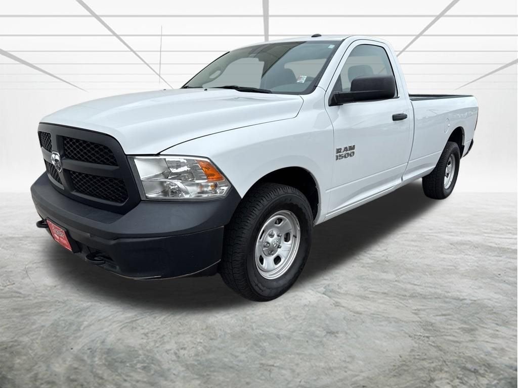2017 RAM 1500 Tradesman in White — front three-quarter view