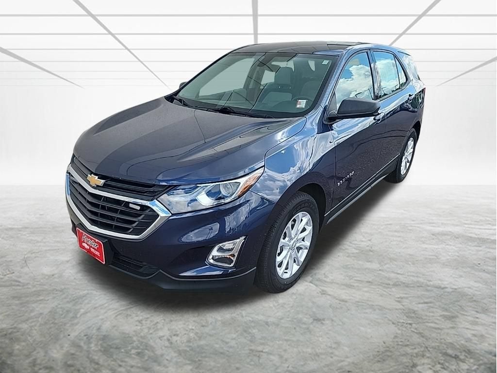 2018 Chevrolet Equinox LS in Storm Blue Metallic — front three-quarter view