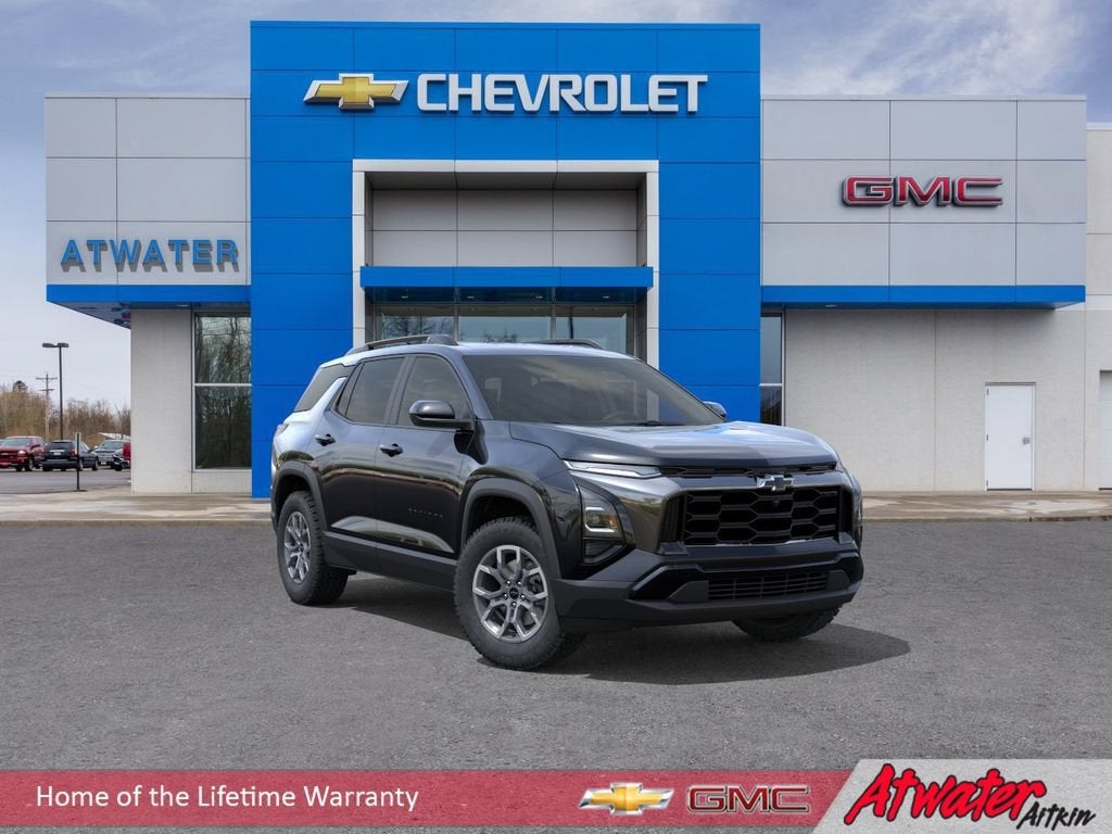 2026 Chevrolet Equinox ACTIV in Mosaic Black Metallic — front three-quarter view