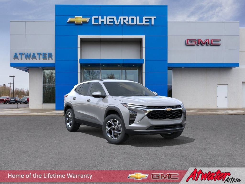 2026 Chevrolet Trax LT in Sterling Gray Metallic — front three-quarter view