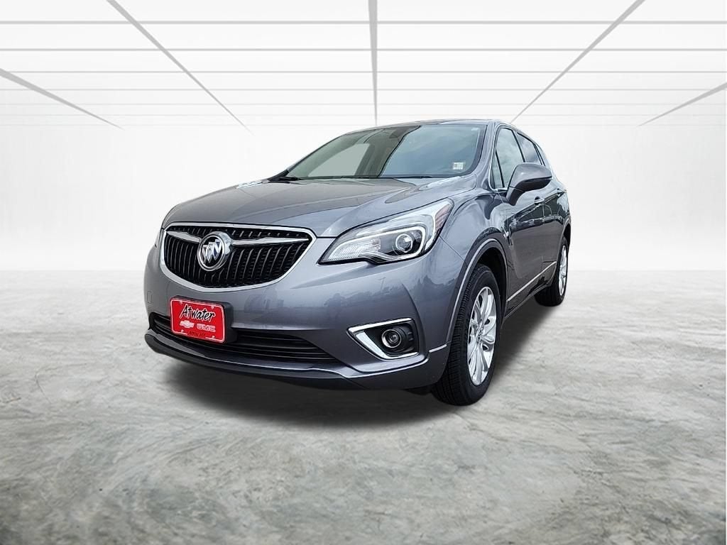 2020 Buick Envision Preferred in Satin Steel Metallic — front three-quarter view